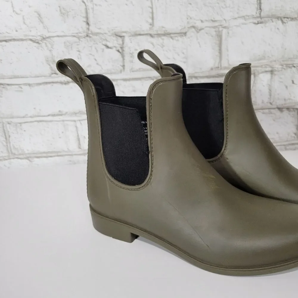 Merona green cute rain boots